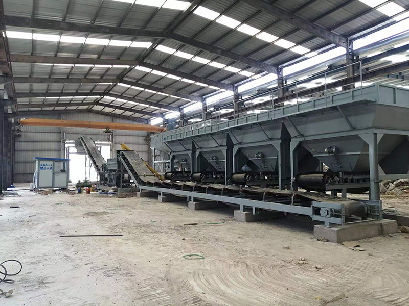 WDJ600型水穩(wěn)拌和站配臥式倉(cāng)